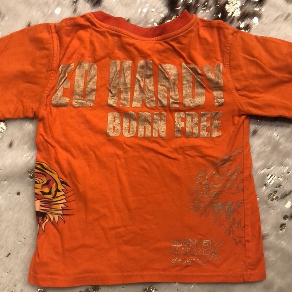 ED HARDY KIDS COTTON TIGER long sleeve Halloween - Picture 5 of 6